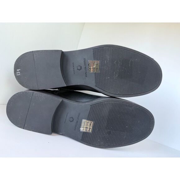 NWOB Stuart Weitzman Women's Luxering Belted Leather Bootie in Black Size 10 - Picture 11 of 15